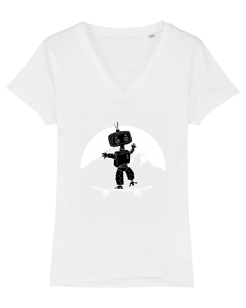 Robot Skater White