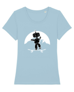 Robot Skater Tricou mânecă scurtă guler larg fitted Damă Expresser