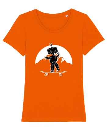 Robot Skater Bright Orange