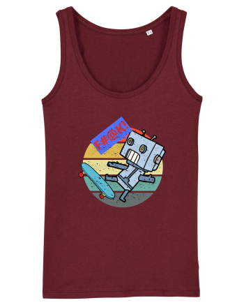 Robot Skater Burgundy
