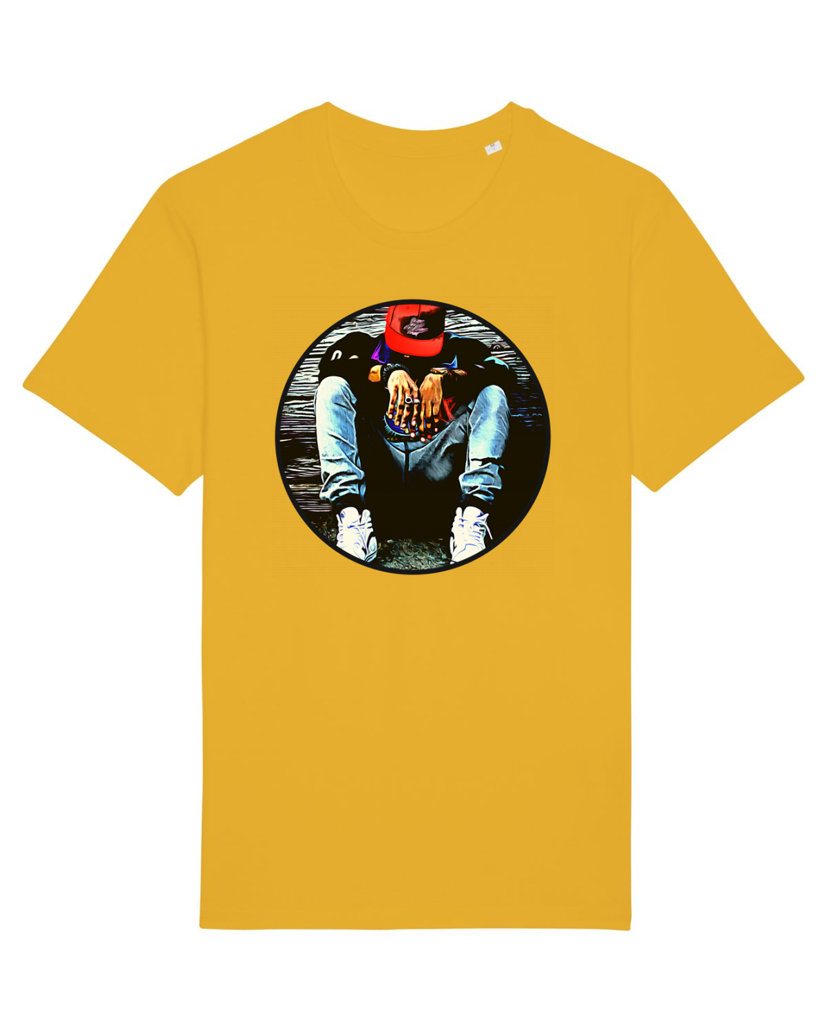 Tricou mânecă scurtă Unisex Rocker Spectra Yellow