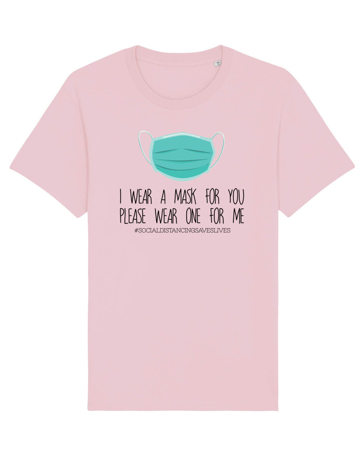 Tricou mânecă scurtă Unisex Rocker Cotton Pink