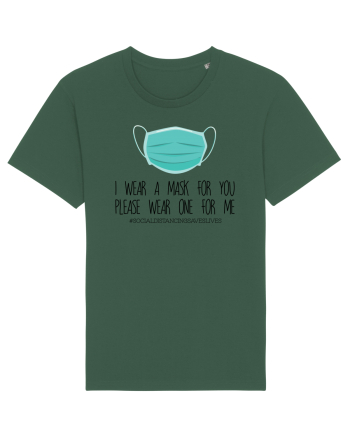 Mask Social Distancing Bottle Green