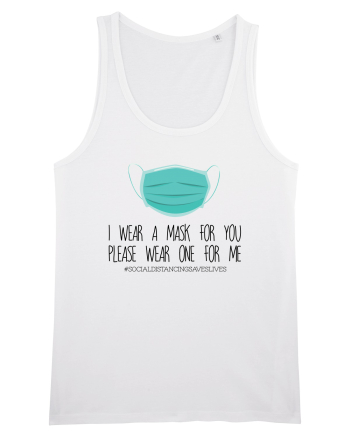 Mask Social Distancing White