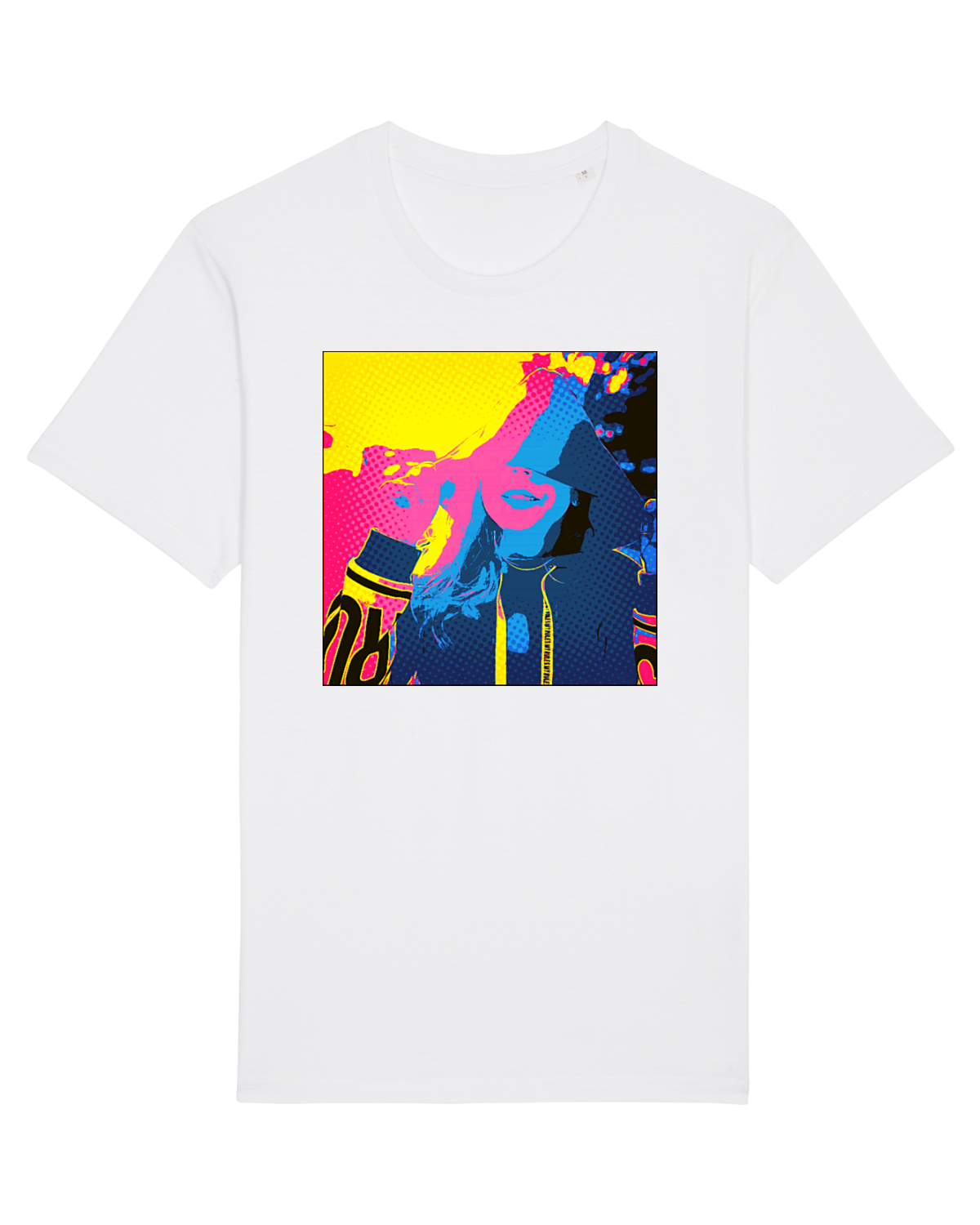 Tricou mânecă scurtă Unisex Rocker White