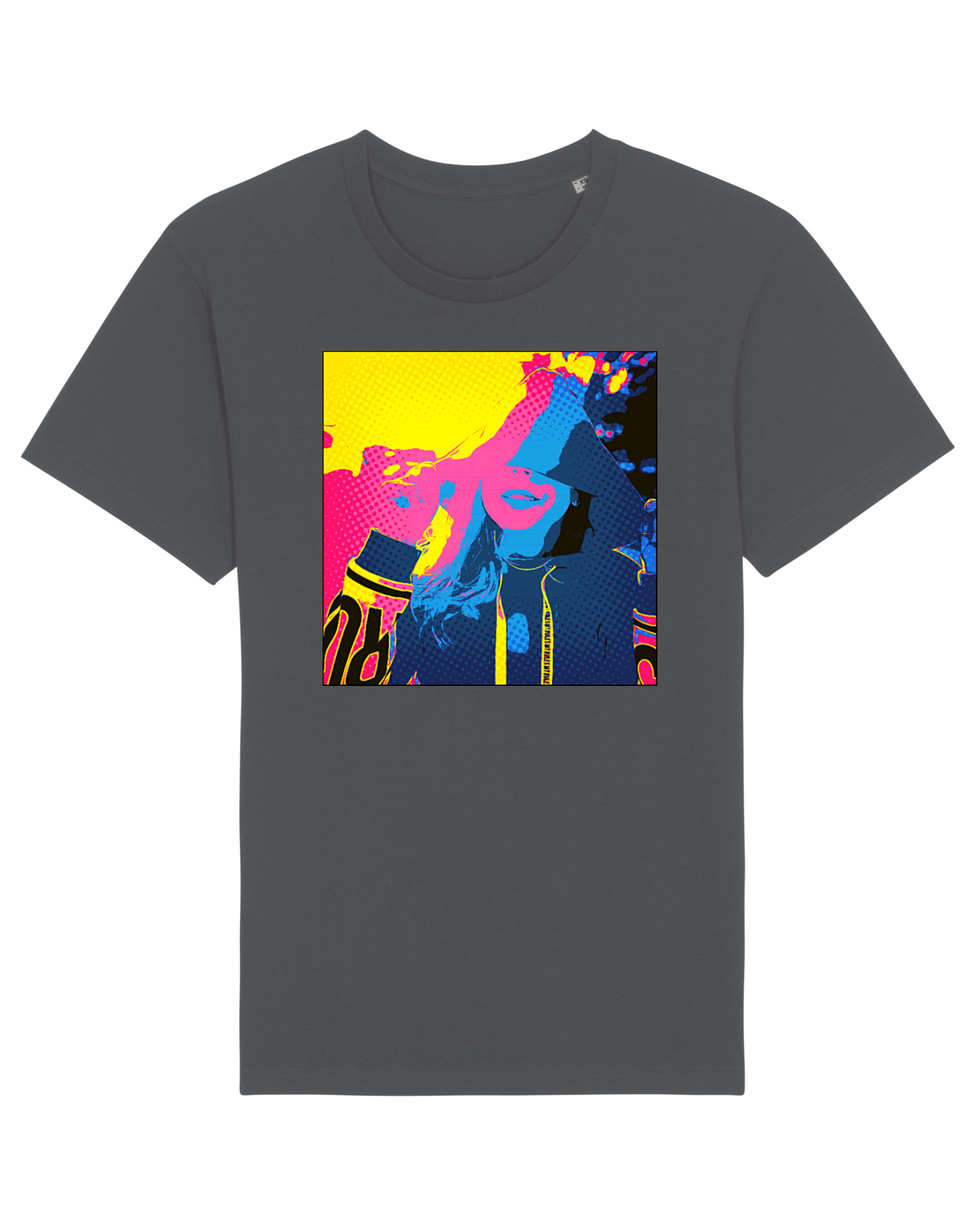 Tricou mânecă scurtă Unisex Rocker Anthracite