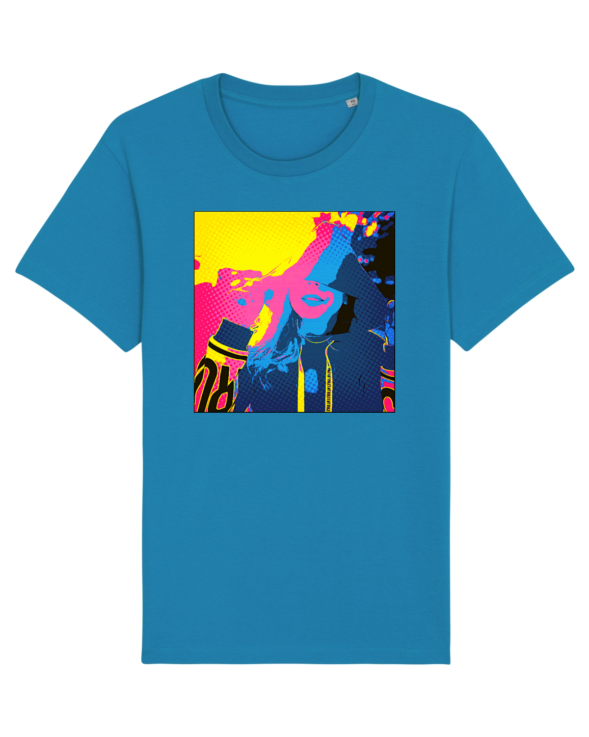Tricou mânecă scurtă Unisex Rocker Azur