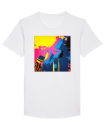 Cool Girl Tricou mânecă scurtă guler larg Bărbat Skater