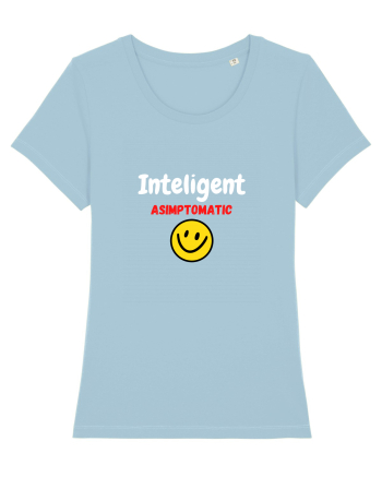 Inteligent Asimptomatic! funny Sky Blue