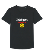 Inteligent Asimptomatic! funny Tricou mânecă scurtă guler larg Bărbat Skater