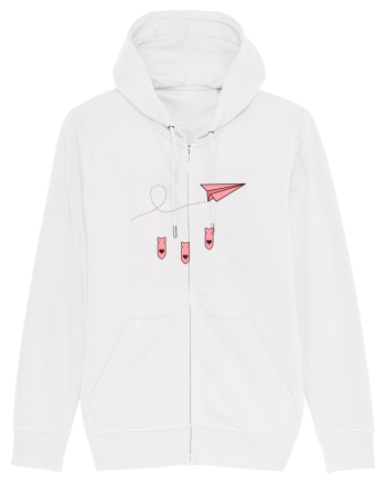 Avion de hartie White