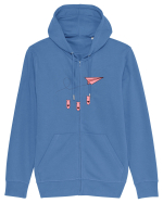 Avion de hartie Hanorac cu fermoar Unisex Connector