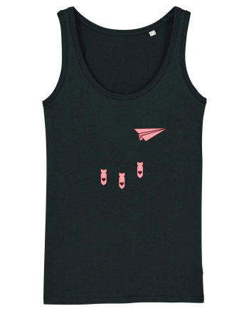 Avion de hartie Black