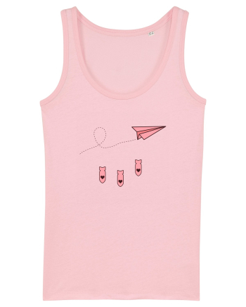 Avion de hartie Cotton Pink