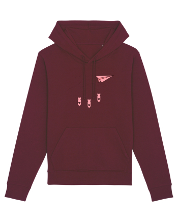 Avion de hartie Burgundy