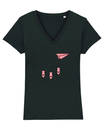 Avion de hartie Black