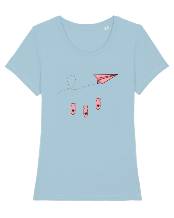 Avion de hartie Sky Blue