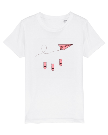 Avion de hartie White