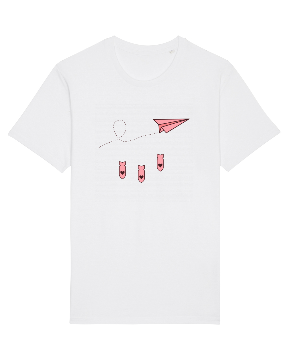 Tricou mânecă scurtă Unisex Rocker White