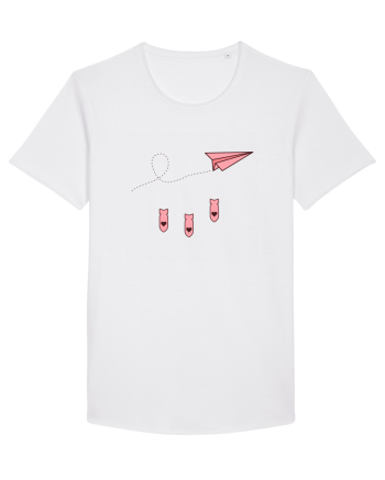 Avion de hartie White