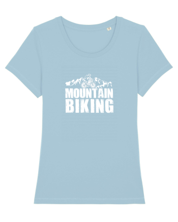 Mountain Biking Sky Blue