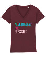 Nevertheless She Persisted Tricou mânecă scurtă guler V Damă Evoker