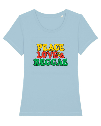 Peace Love and Reggae Sky Blue