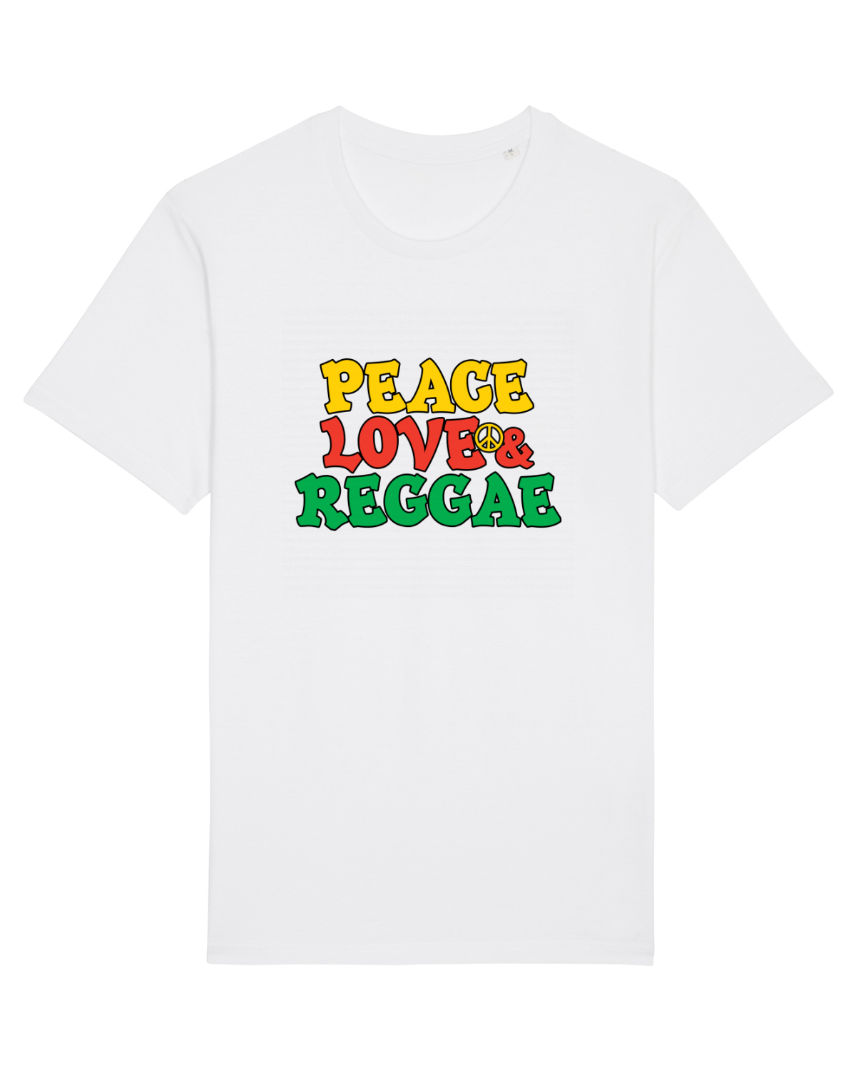 Tricou mânecă scurtă Unisex Rocker White