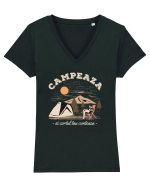 Campeaza - si cortul tau conteaza Tricou mânecă scurtă guler V Damă Evoker
