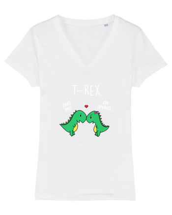 T-rex Hug White