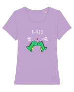T-rex Hug Tricou mânecă scurtă guler larg fitted Damă Expresser