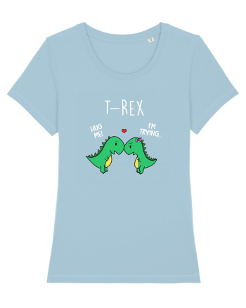 T-rex Hug Sky Blue