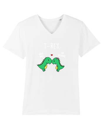 T-rex Hug White