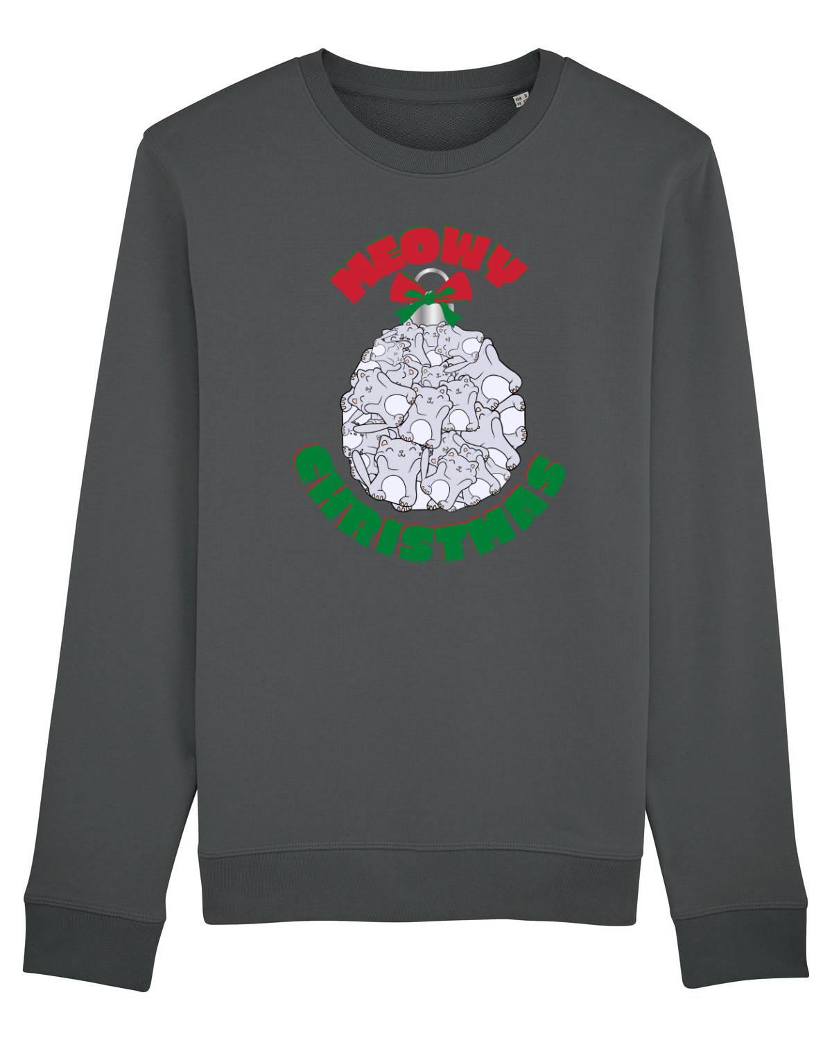 Bluză mânecă lungă Unisex Rise Anthracite