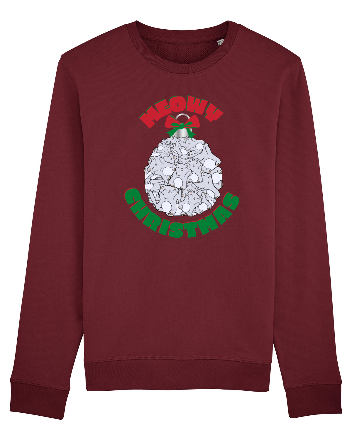 Bluză mânecă lungă Unisex Rise Burgundy