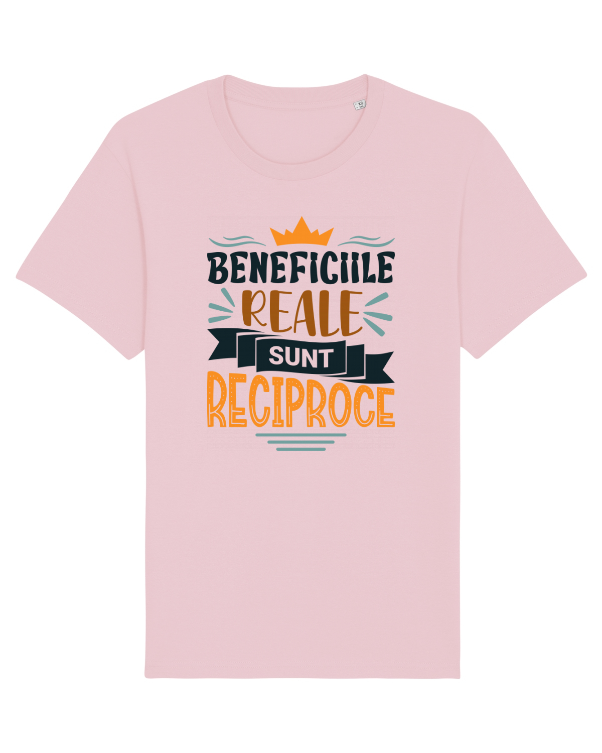 Tricou mânecă scurtă Unisex Rocker Cotton Pink