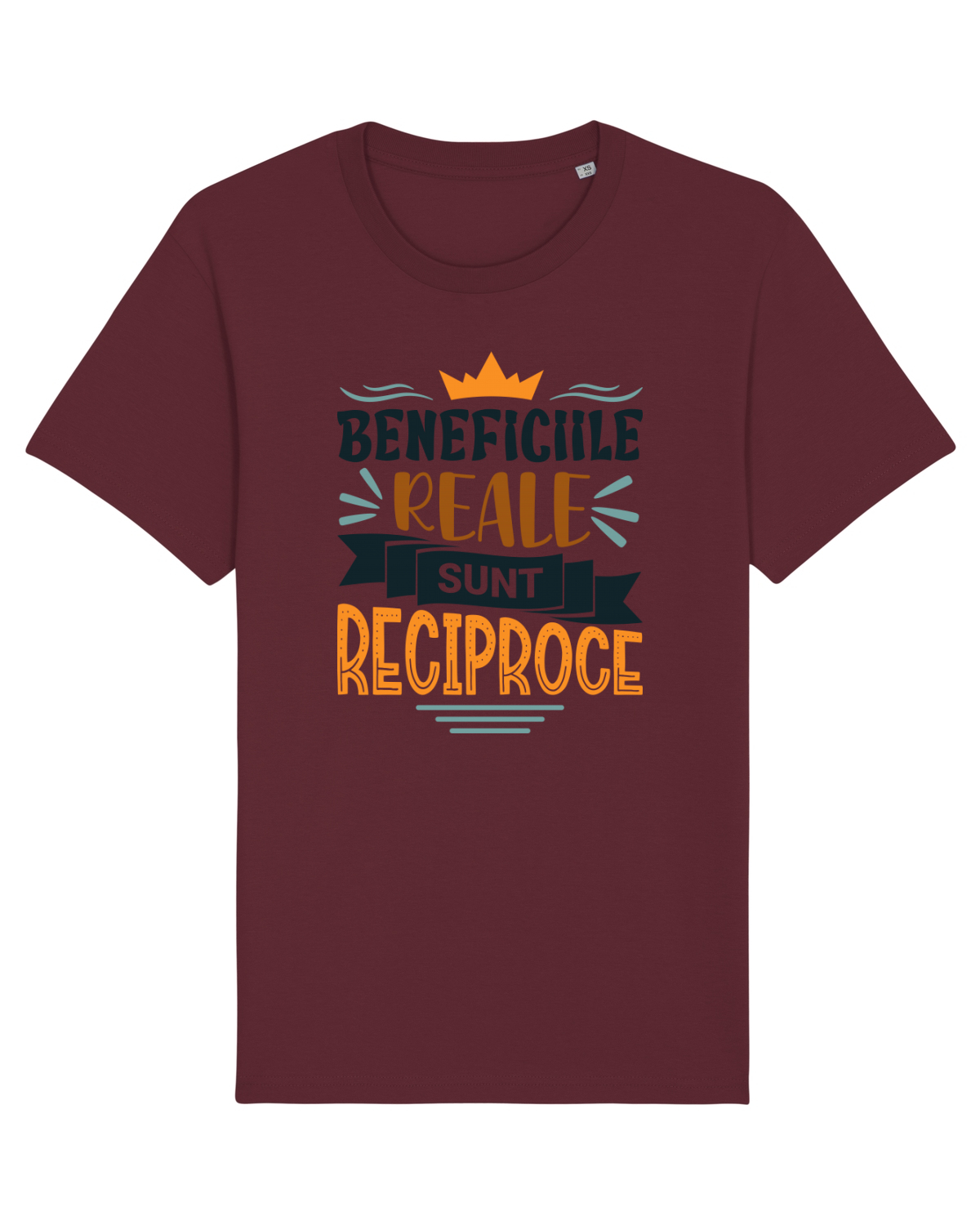 Tricou mânecă scurtă Unisex Rocker Burgundy