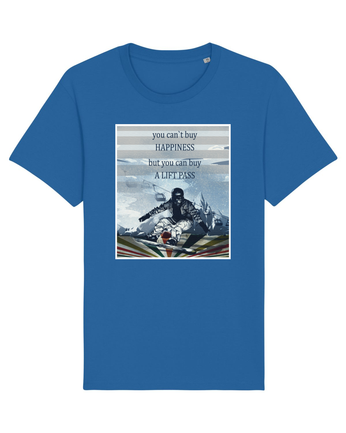 Tricou mânecă scurtă Unisex Rocker Royal Blue