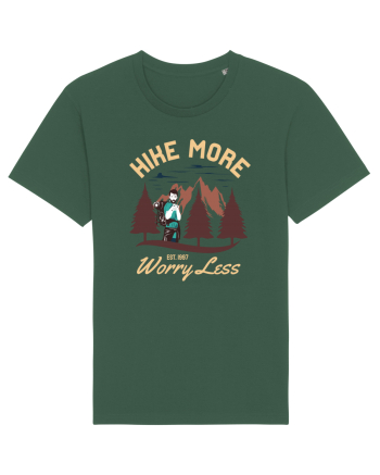 Hike more worry less Bottle Green