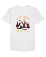 Hike more worry less Tricou mânecă scurtă guler larg Bărbat Skater