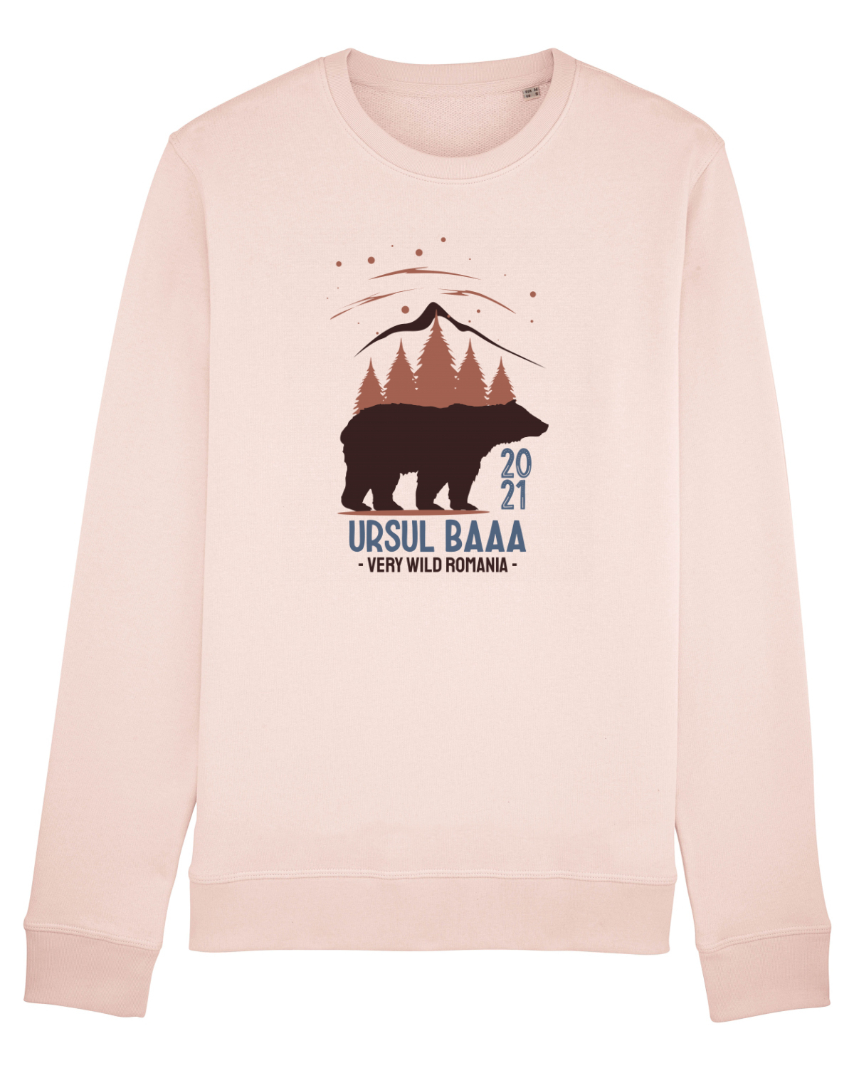 Bluză mânecă lungă Unisex Rise Candy Pink
