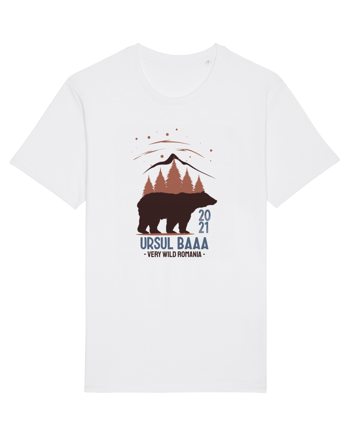 Tricou mânecă scurtă Unisex Rocker White