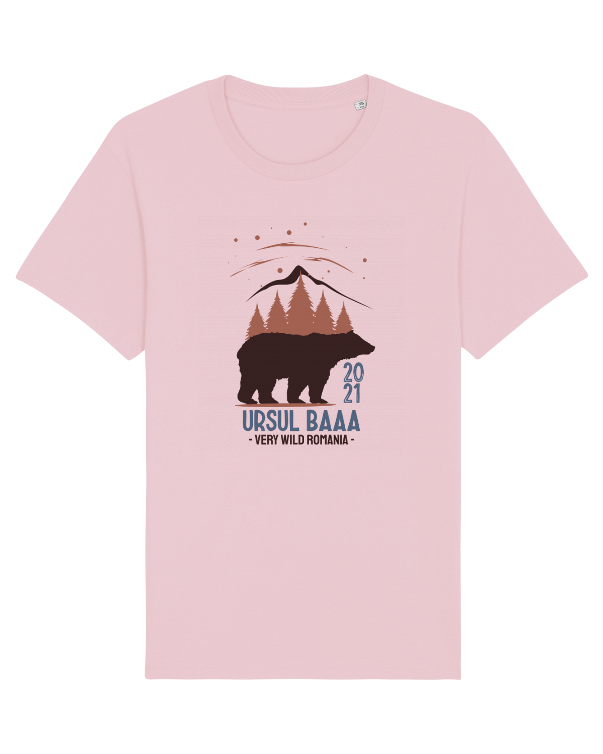Tricou mânecă scurtă Unisex Rocker Cotton Pink