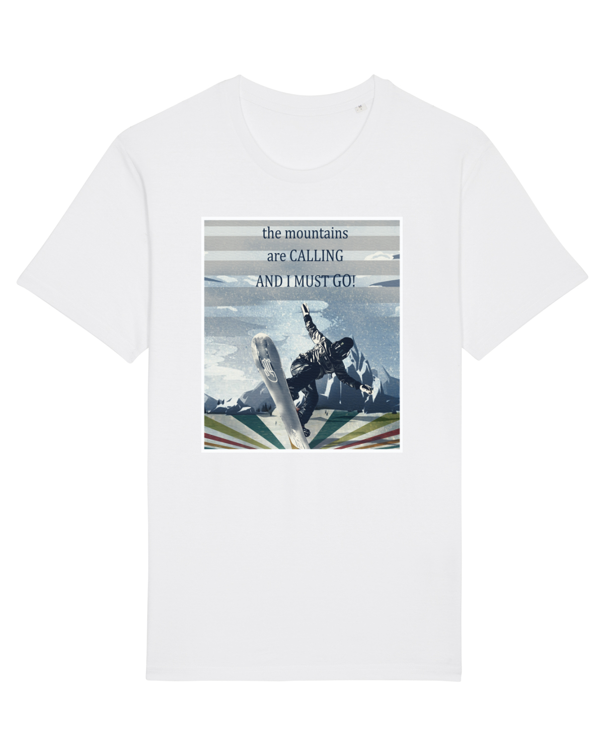 Tricou mânecă scurtă Unisex Rocker White