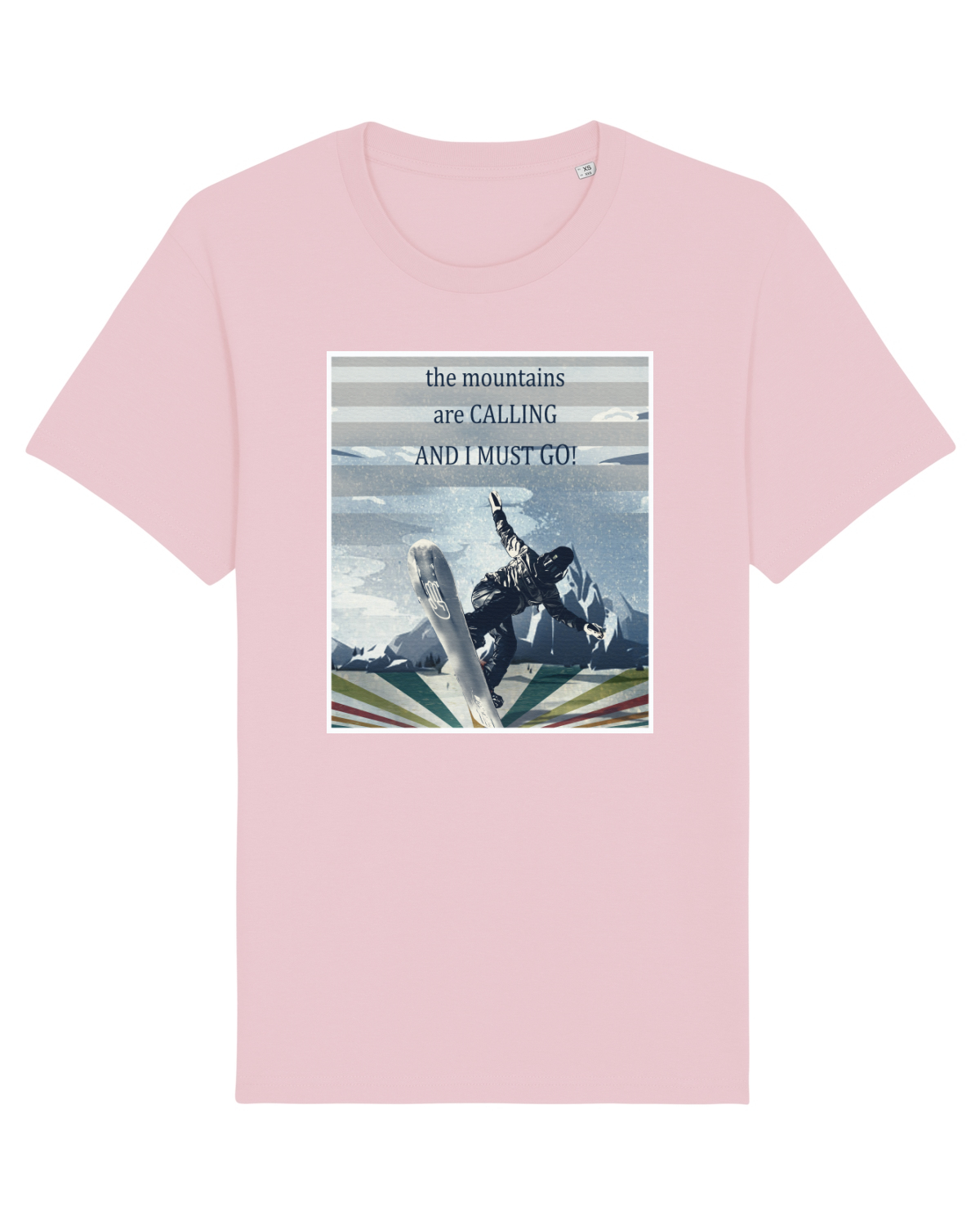Tricou mânecă scurtă Unisex Rocker Cotton Pink