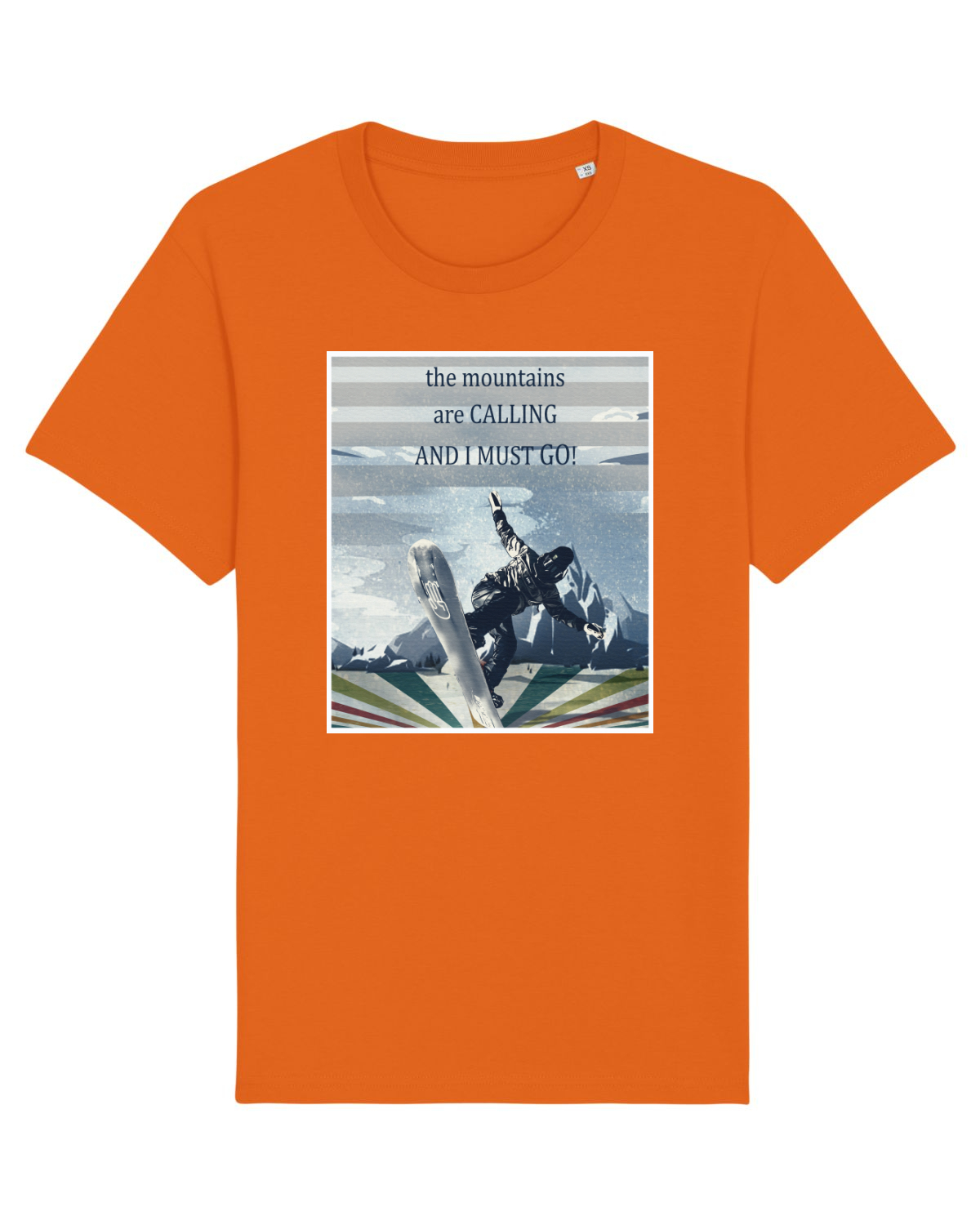 Tricou mânecă scurtă Unisex Rocker Bright Orange