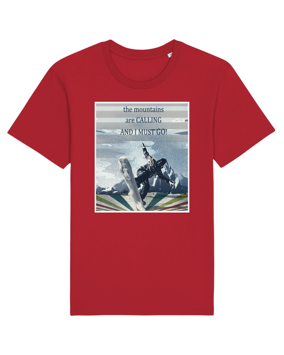 Tricou mânecă scurtă Unisex Rocker Red