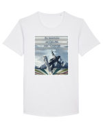 snowboarding Tricou mânecă scurtă guler larg Bărbat Skater