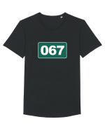 Jocul Calamarului 067 Player Tricou mânecă scurtă guler larg Bărbat Skater