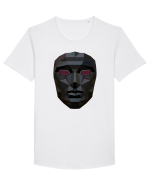 Boss Mask front Man Tricou mânecă scurtă guler larg Bărbat Skater